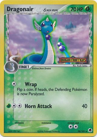 Dragonair (28/101) (Delta Species) (Stamped) [EX: Dragon Frontiers] - Comfy Hobbies