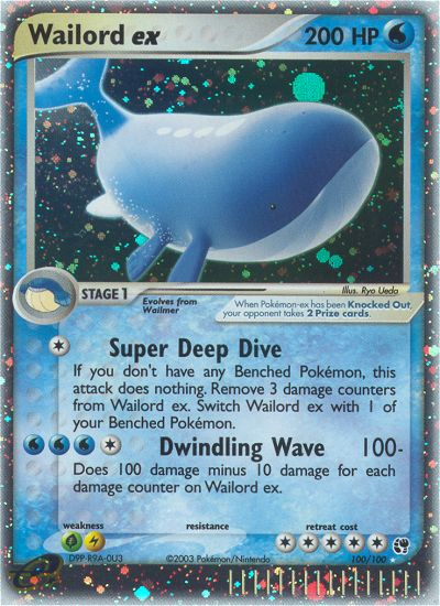 Wailord ex (100/100) [EX: Sandstorm] - Comfy Hobbies