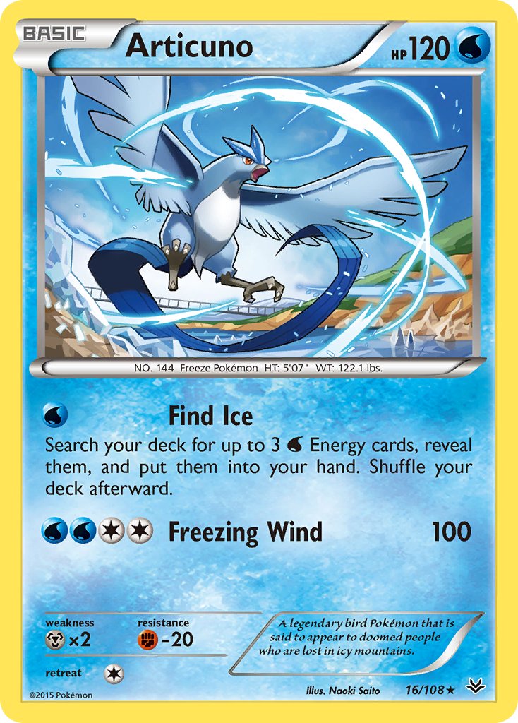 Articuno (16/108) (Theme Deck Exclusive) [XY: Roaring Skies] - Comfy Hobbies
