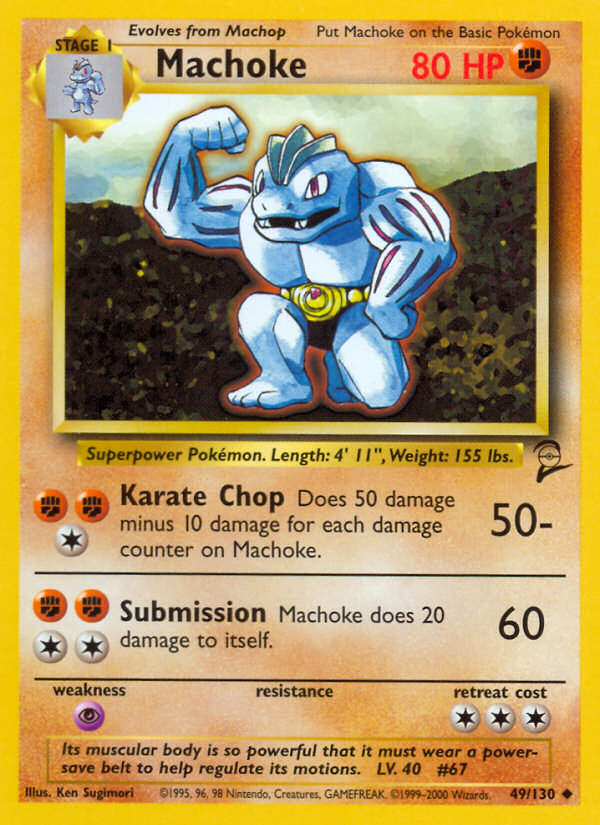 Machoke (49/130) [Base Set 2] - Comfy Hobbies