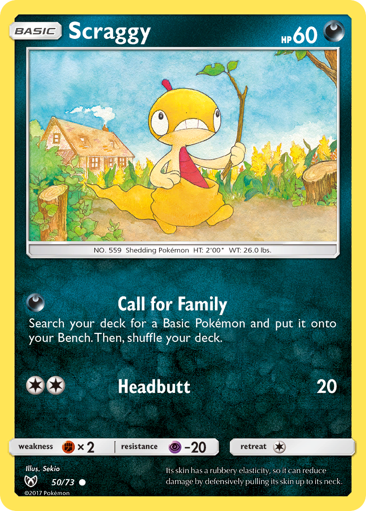 Scraggy (50/73) [Sun & Moon: Shining Legends] - Comfy Hobbies