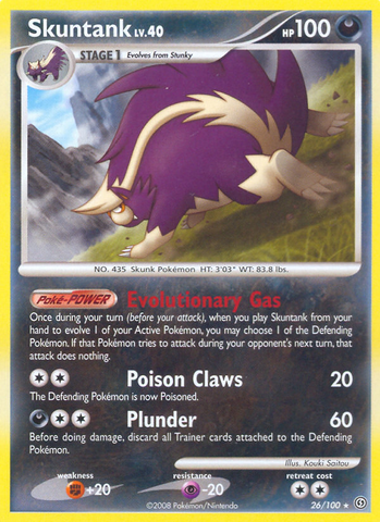 Skuntank (26/100) [Diamond & Pearl: Stormfront] - Comfy Hobbies