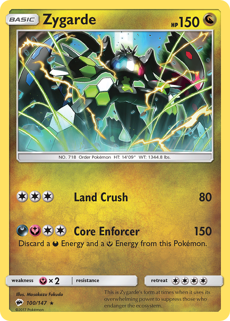 Zygarde (100/147) [Sun & Moon: Burning Shadows] - Comfy Hobbies