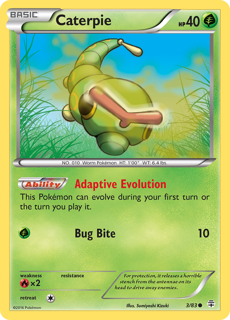 Caterpie (3/83) [XY: Generations] - Comfy Hobbies