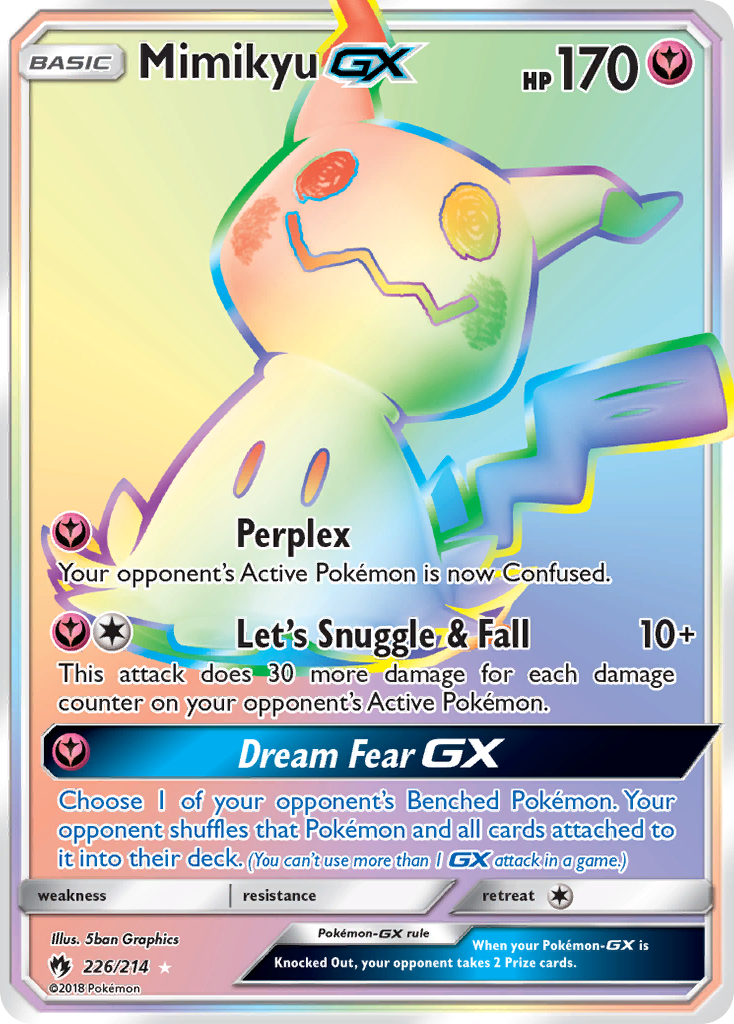 Mimikyu GX (226/214) [Sun & Moon: Lost Thunder] - Comfy Hobbies