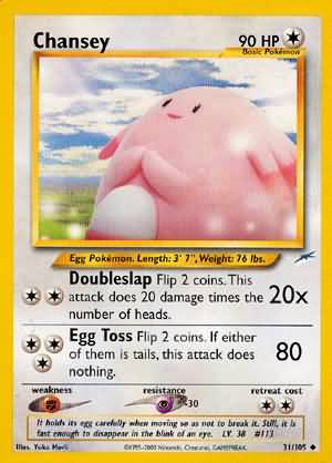 Chansey (31/105) [Neo Destiny Unlimited] - Comfy Hobbies