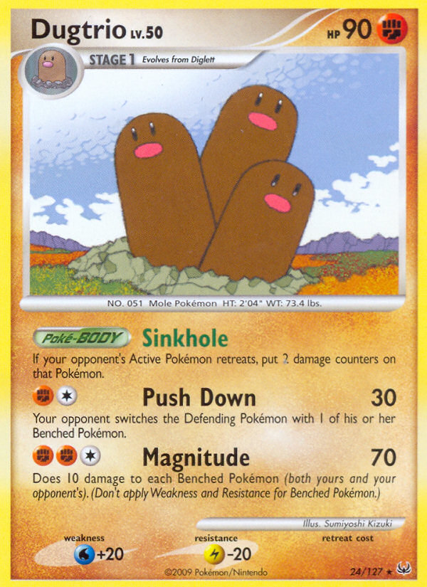 Dugtrio (24/127) [Platinum: Base Set] - Comfy Hobbies