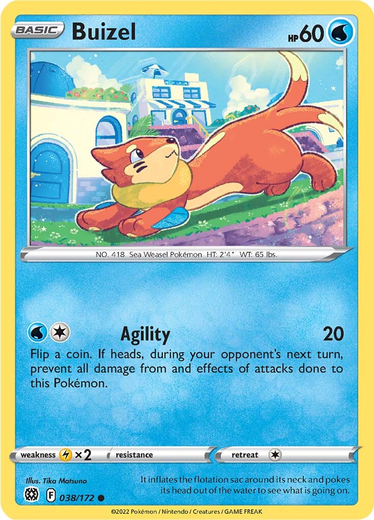 Buizel (038/172) [Sword & Shield: Brilliant Stars] - Comfy Hobbies