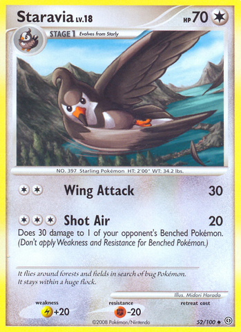 Staravia (52/100) [Diamond & Pearl: Stormfront] - Comfy Hobbies