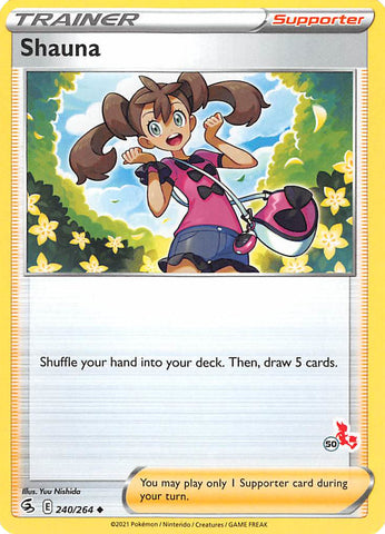 Shauna (240/264) (Cinderace Stamp #50) [Battle Academy 2022] - Comfy Hobbies