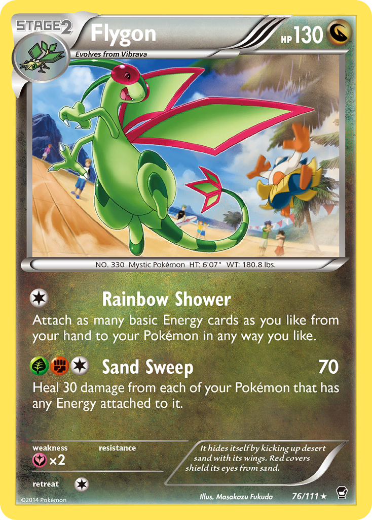 Flygon (76/111) [XY: Furious Fists] - Comfy Hobbies