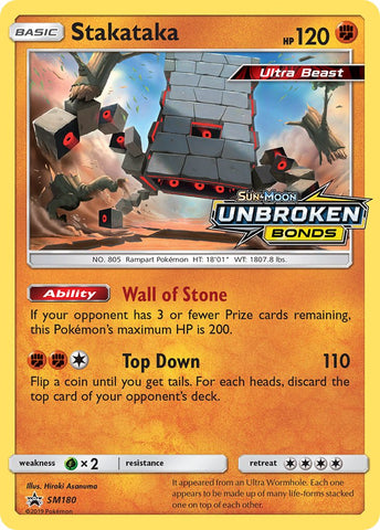 Stakataka (SM180) [Sun & Moon: Black Star Promos] - Comfy Hobbies