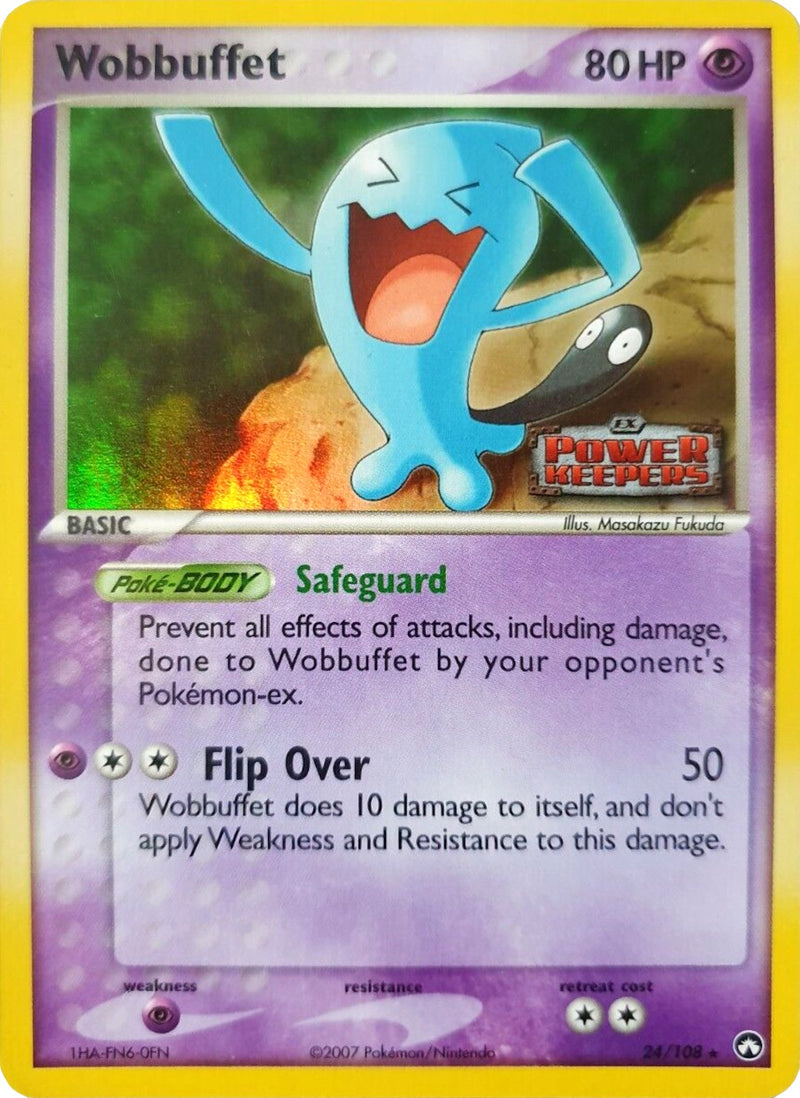 Wobbuffet (24/108) (Stamped) [EX: Power Keepers] - Comfy Hobbies