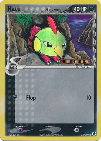 Natu (55/101) (Delta Species) (Stamped) [EX: Dragon Frontiers] - Comfy Hobbies