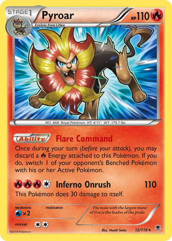 Pyroar (12/119) (Theme Deck Exclusive) [XY: Phantom Forces] - Comfy Hobbies