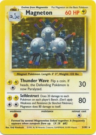 Magneton (9/102) [Base Set Unlimited] - Comfy Hobbies