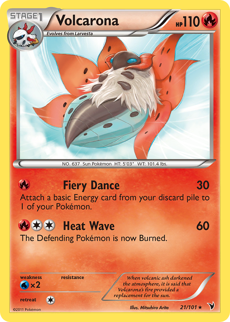 Volcarona (21/101) [Black & White: Noble Victories] - Comfy Hobbies