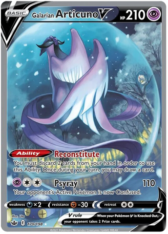 Galarian Articuno V (170/198) [Sword & Shield: Chilling Reign] - Comfy Hobbies