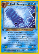 Dark Omanyte (37/105) [Neo Destiny 1st Edition] - Comfy Hobbies