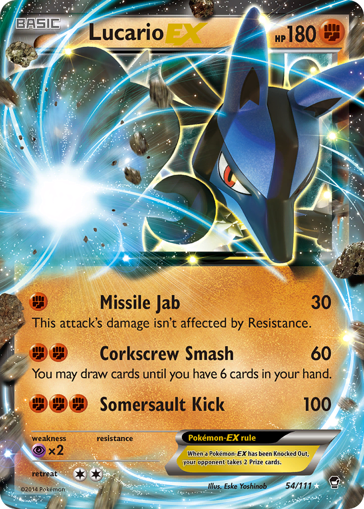 Lucario EX (54/111) [XY: Furious Fists] - Comfy Hobbies