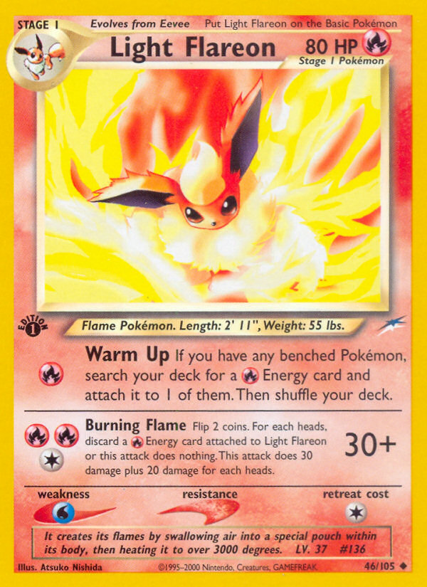 Light Flareon (46/105) [Neo Destiny 1st Edition] - Comfy Hobbies