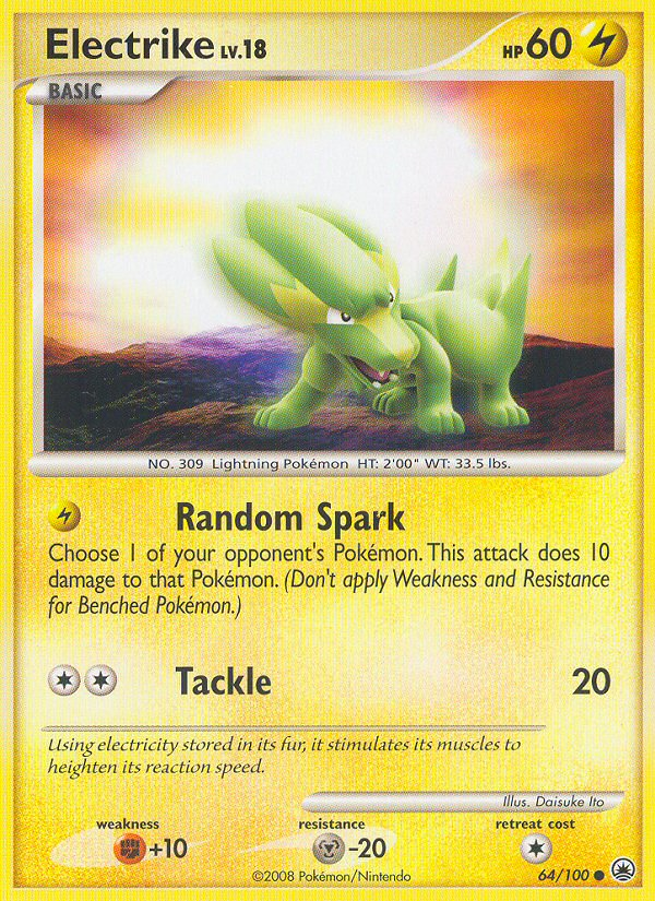 Electrike (64/100) [Diamond & Pearl: Majestic Dawn] - Comfy Hobbies