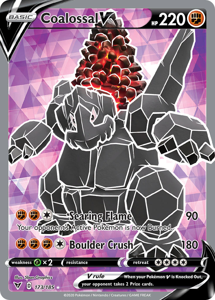 Coalossal V (173/185) [Sword & Shield: Vivid Voltage] - Comfy Hobbies