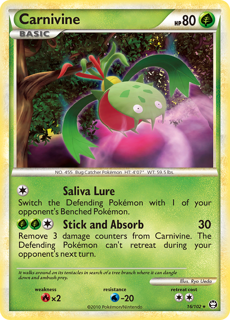 Carnivine (16/102) [HeartGold & SoulSilver: Triumphant] - Comfy Hobbies