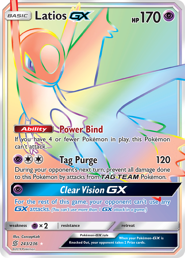 Latios GX (243/236) [Sun & Moon: Unified Minds] - Comfy Hobbies