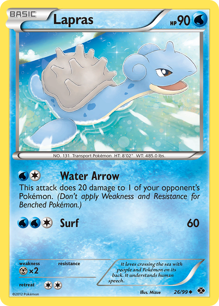 Lapras (26/99) [Black & White: Next Destinies] - Comfy Hobbies
