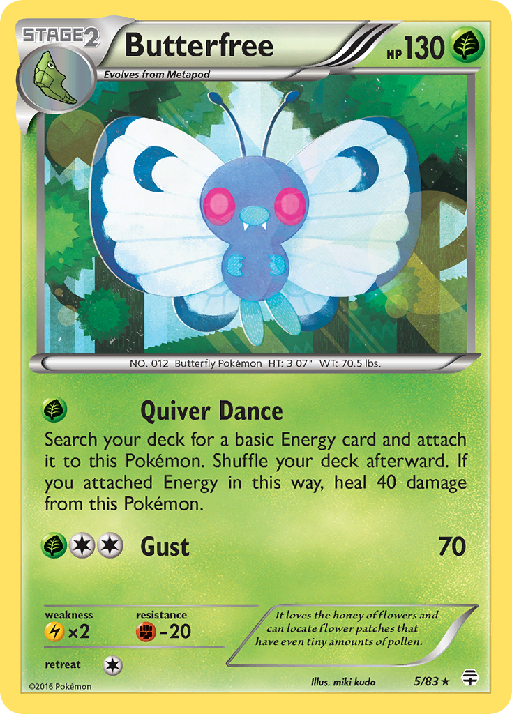 Butterfree (5/83) [XY: Generations] - Comfy Hobbies