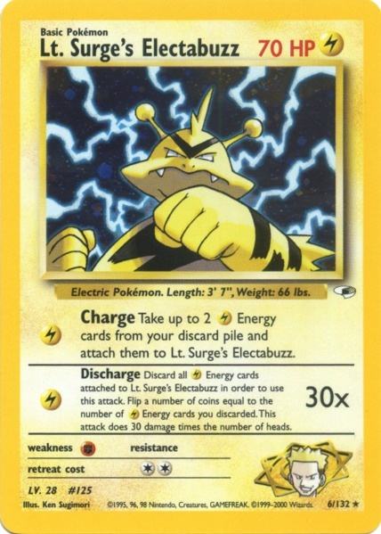 Lt. Surge's Electabuzz (6/132) [Gym Heroes Unlimited] - Comfy Hobbies