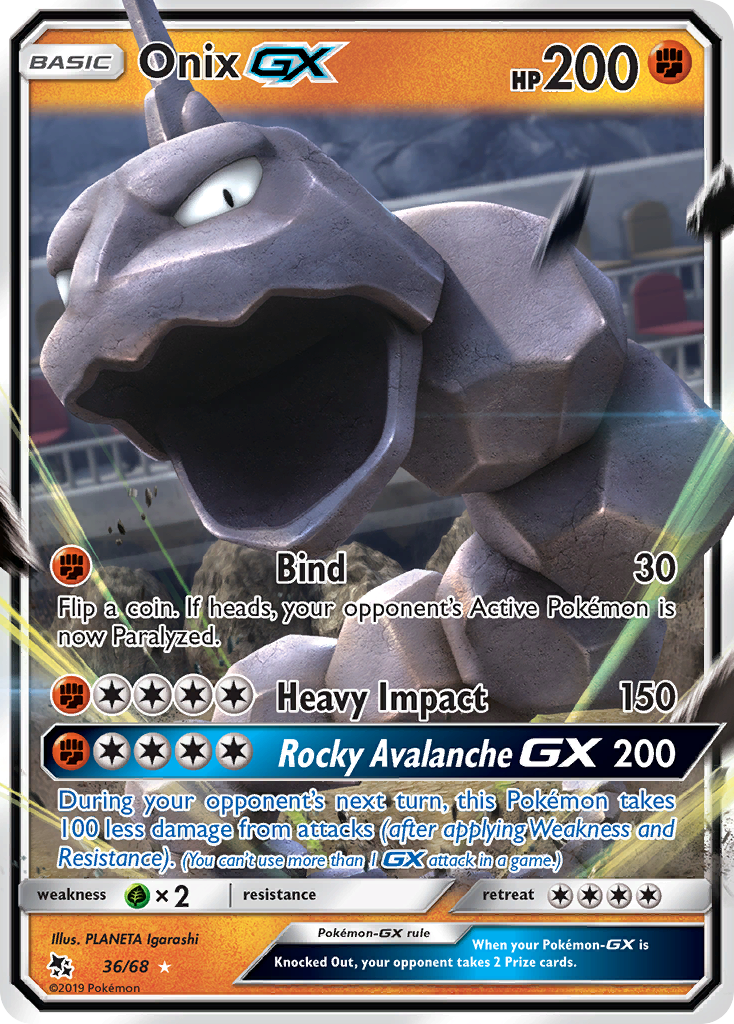 Onix GX (36/68) [Sun & Moon: Hidden Fates] - Comfy Hobbies