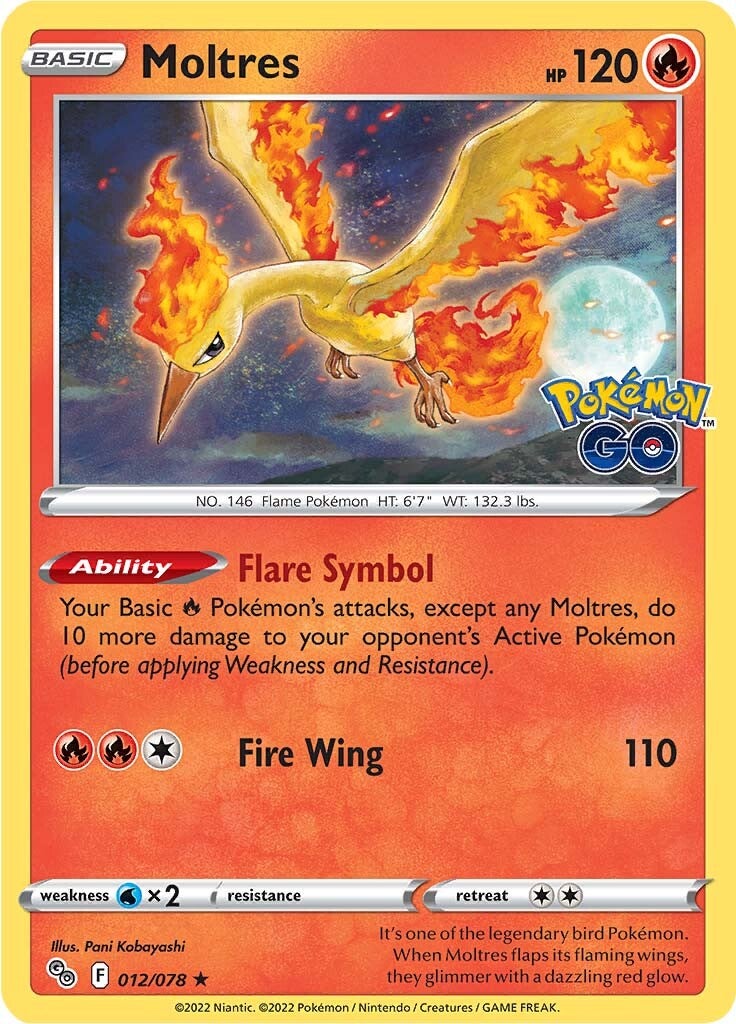 Moltres (012/078) [Pokémon GO] - Comfy Hobbies