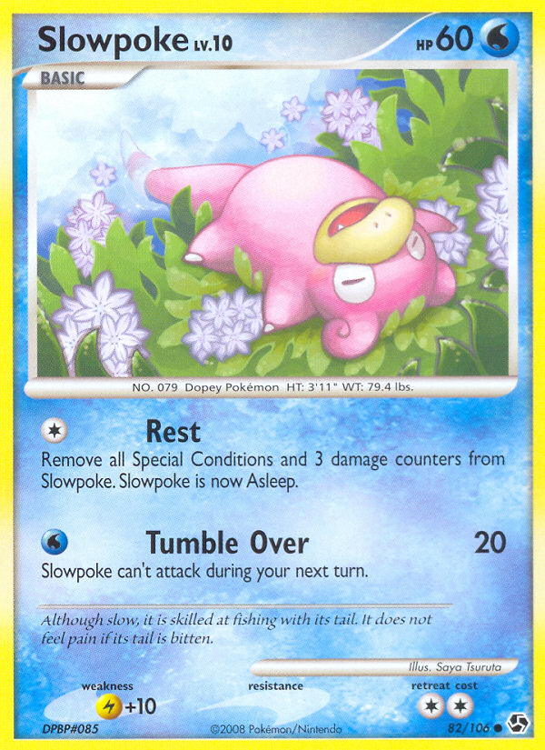 Slowpoke (82/106) [Diamond & Pearl: Great Encounters] - Comfy Hobbies