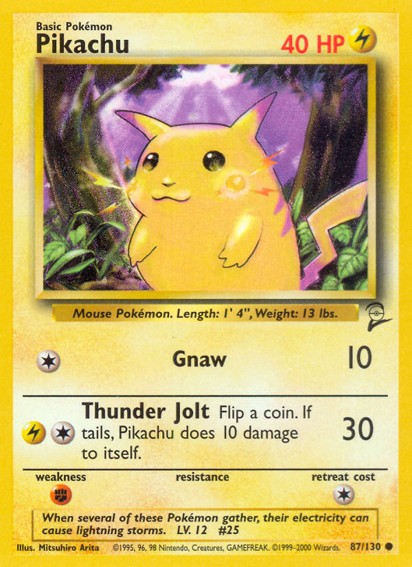 Pikachu (87/130) [Base Set 2] - Comfy Hobbies