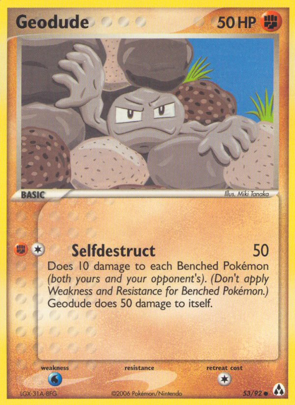Geodude (53/92) [EX: Legend Maker] - Comfy Hobbies