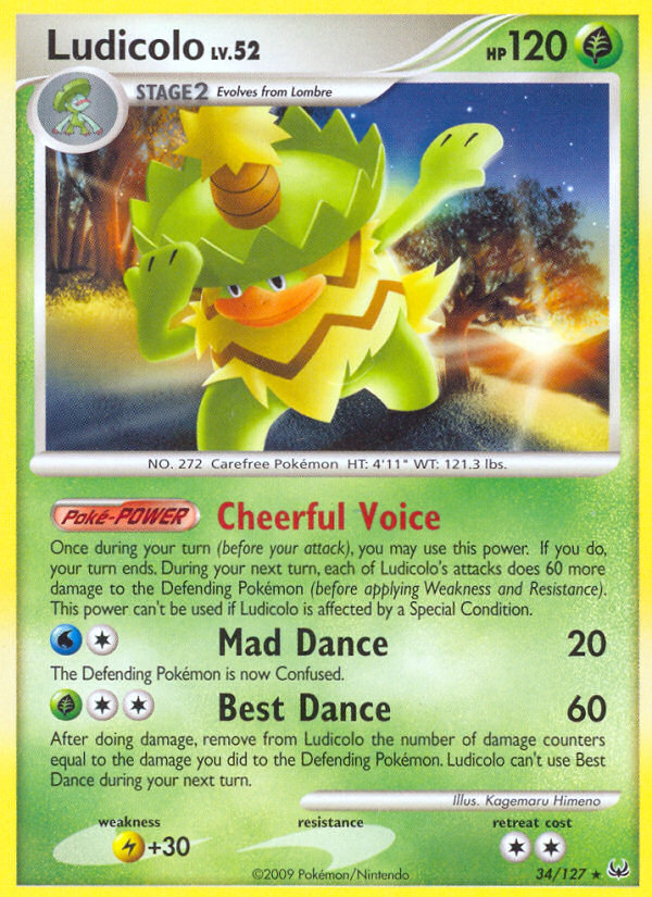 Ludicolo (34/127) [Platinum: Base Set] - Comfy Hobbies