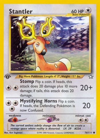 Stantler (76/111) [Neo Genesis 1st Edition] - Comfy Hobbies