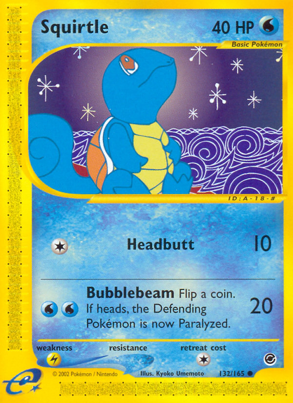 Squirtle (132/165) [Expedition: Base Set] - Comfy Hobbies