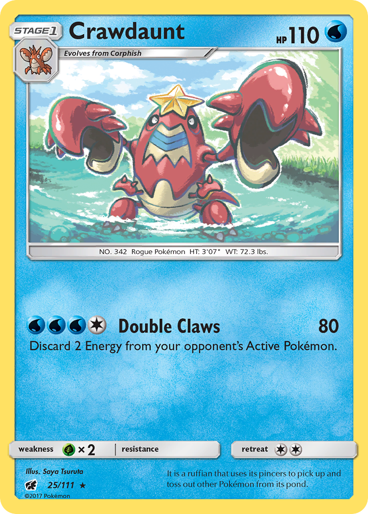 Crawdaunt (25/111) [Sun & Moon: Crimson Invasion] - Comfy Hobbies