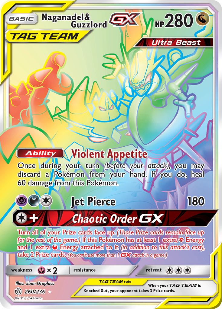 Naganadel & Guzzlord GX (260/236) [Sun & Moon: Cosmic Eclipse] - Comfy Hobbies
