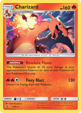 Charizard (3/70) [Sun & Moon: Dragon Majesty] - Comfy Hobbies