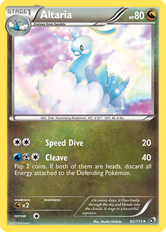 Altaria (92/113) [Black & White: Legendary Treasures] - Comfy Hobbies