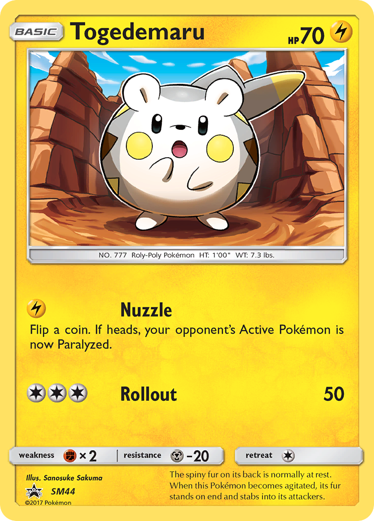 Togedemaru (SM44) [Sun & Moon: Black Star Promos] - Comfy Hobbies