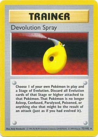 Devolution Spray (72/102) [Base Set Shadowless Unlimited] - Comfy Hobbies