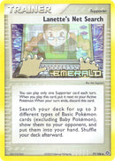 Lanette's Net Search (77/106) (Stamped) [EX: Emerald] - Comfy Hobbies