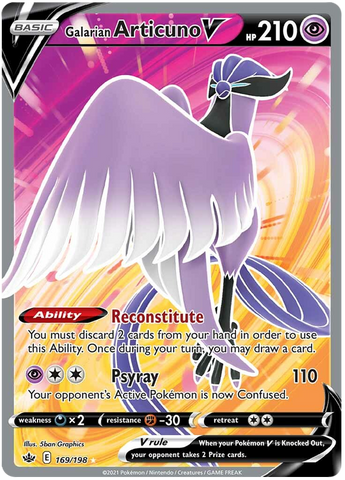 Galarian Articuno V (169/198) [Sword & Shield: Chilling Reign] - Comfy Hobbies