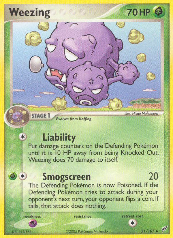 Weezing (51/107) [EX: Deoxys] - Comfy Hobbies