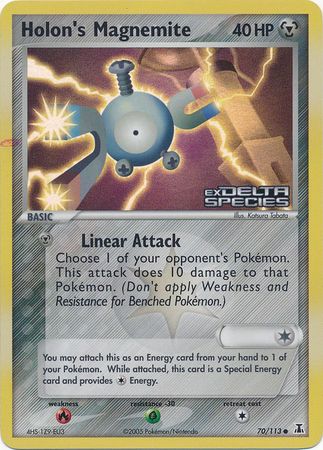 Holon's Magnemite (70/113) (Stamped) [EX: Delta Species] - Comfy Hobbies
